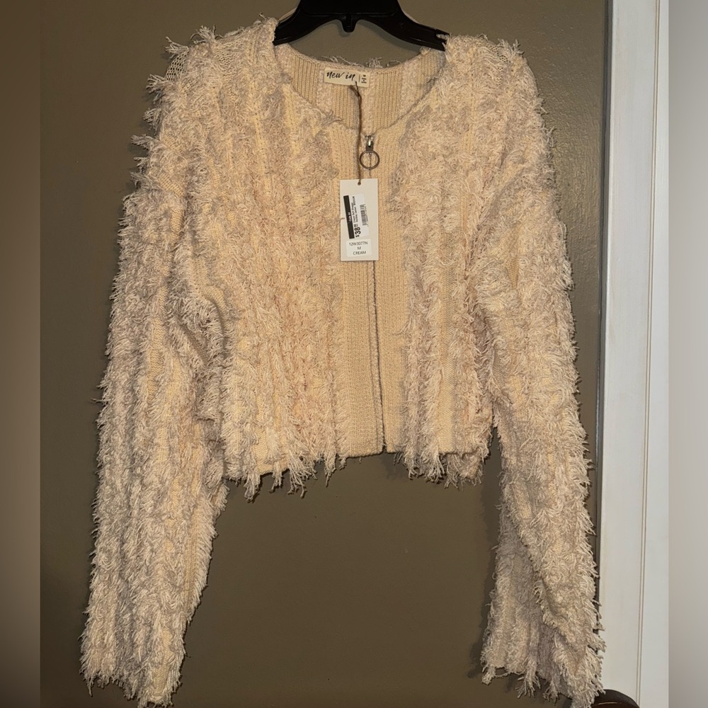 Women's Cream Teddy Jacket